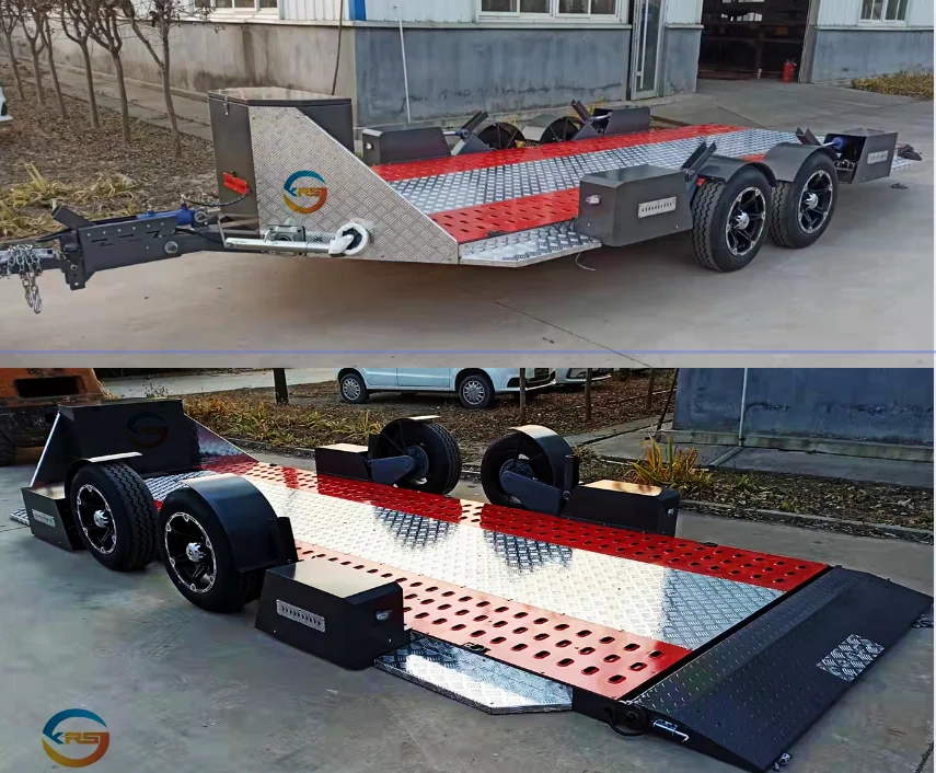 Высококачественный прицеп для гоночных машин на стальном заводе