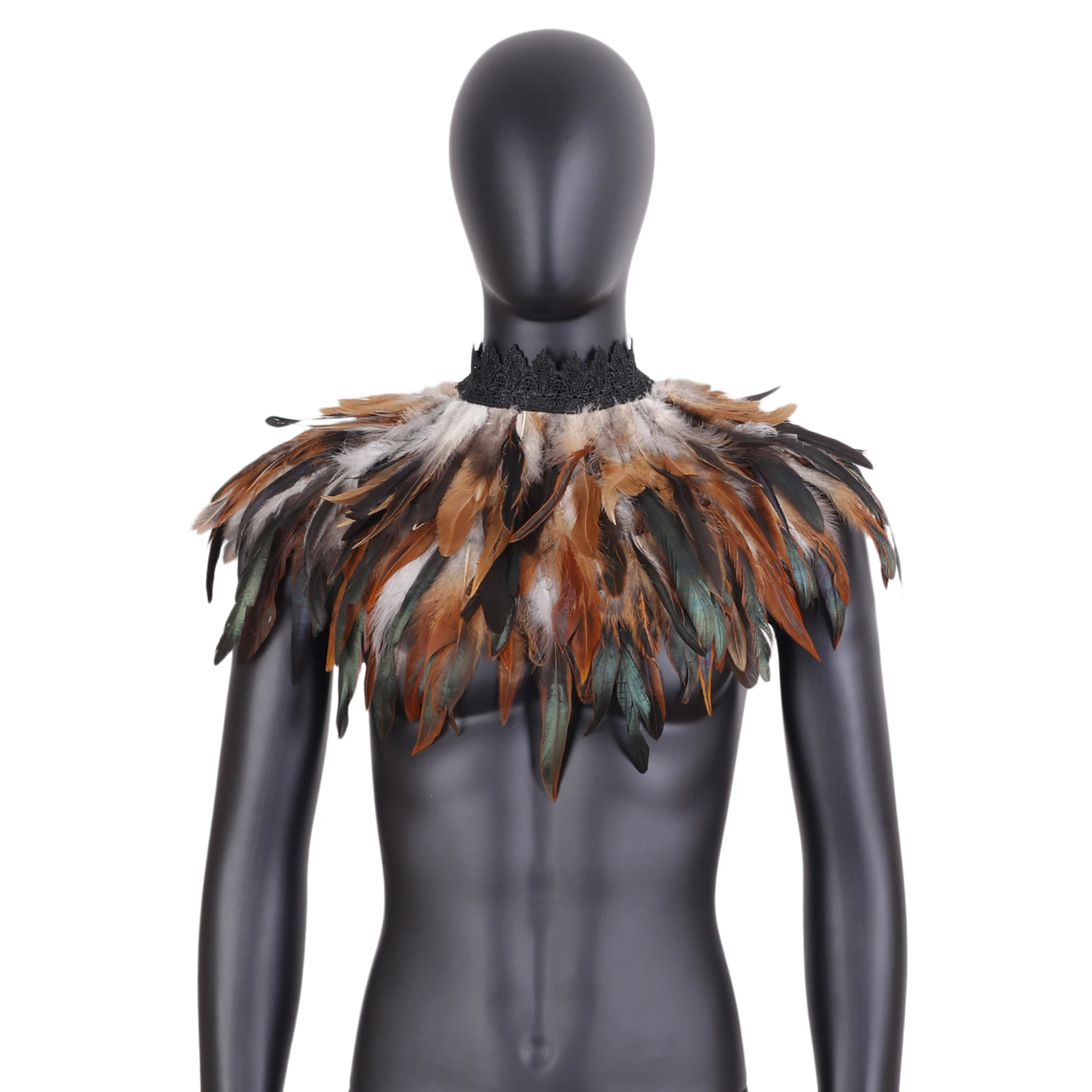 Primary Feathers Shawl Belts Costume Festival Punk Halloween Carnival Dressing Harness Bra Party Rave Dance Costume Burning Man