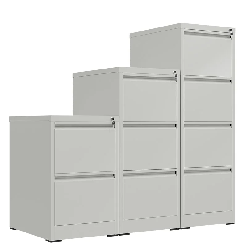 Office Drawer Cabinet Metal Vertical Filing Cabinet Steel Drawers 4 Drawer Storage Cabinet with central locking