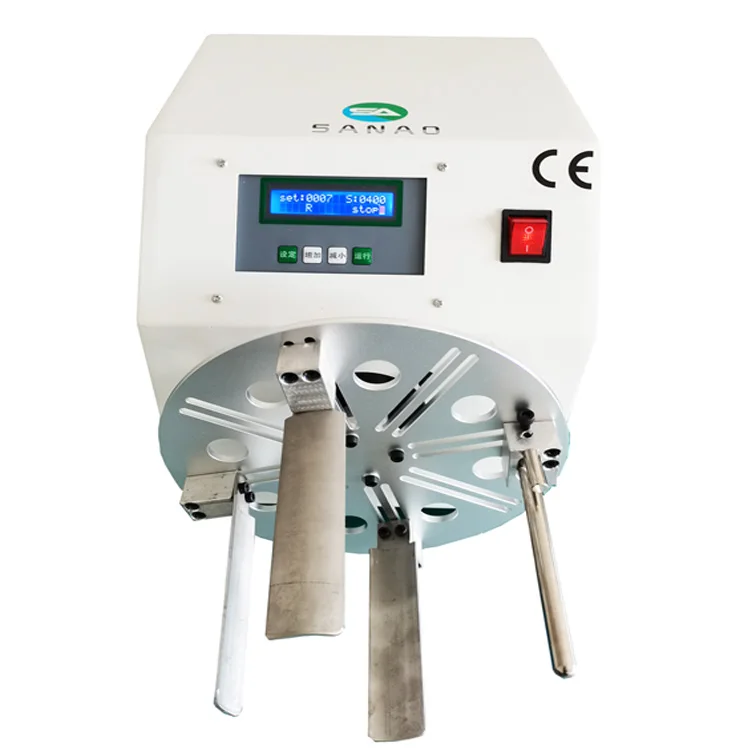 Hot sale Flat Noodle USB Serial data transfer cable winding machine usb charging wire coiler equipment SA-F01