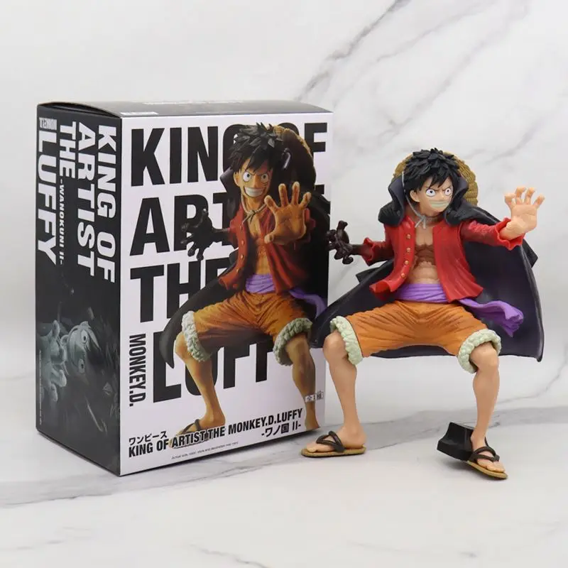 SS Wholesale Japanese anime One Piecee figure 19cm Luffy cloak combat suit boxed action figure