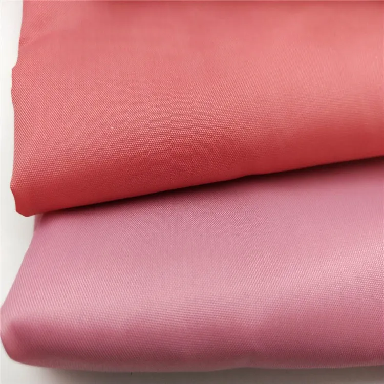 
100% Nylon 210T 190T nylon taffeta 70D*70D 60GSM PU coating bags fabric 