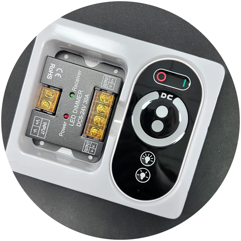 single dimmer DC 12V DC 24V  30A rf remote touch single LED controller for led neon light