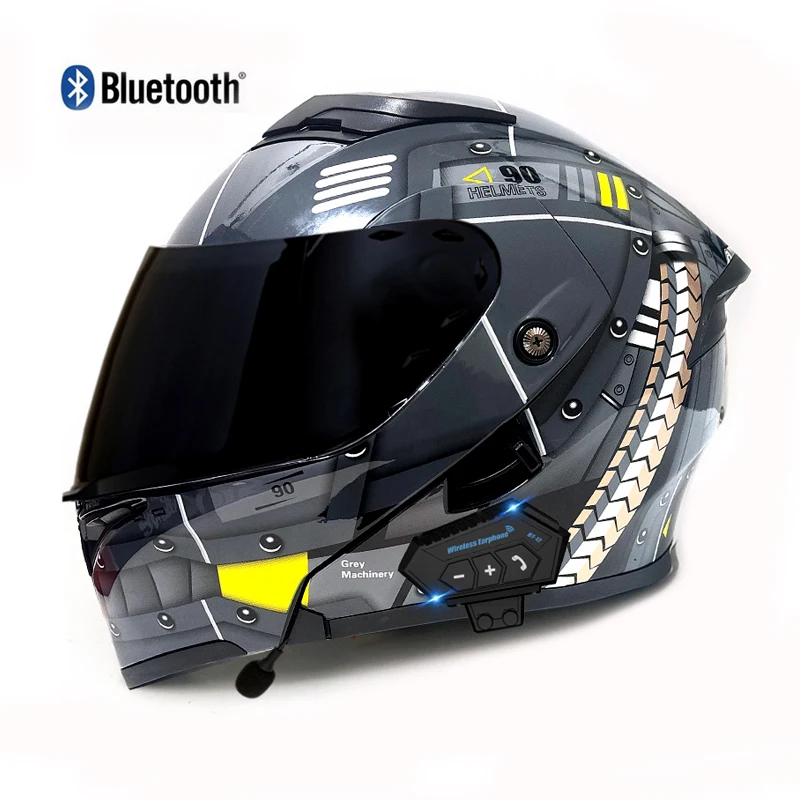 Electric Motorcycle Dual Lens Open Face Helmet Motorcycle Travel Helmet Fully Covered Off-road Full helmet