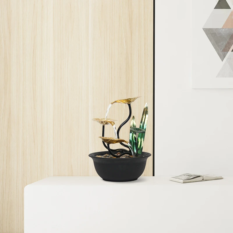 home decor indoor wealth flowing ornaments living room desktop office entrance home ornaments opening gift