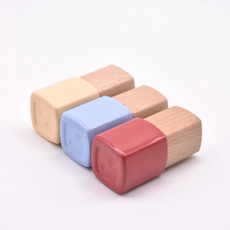 Custom High Quality Colorful Glass Empty Square Uv Gel Bottle Nail Polish