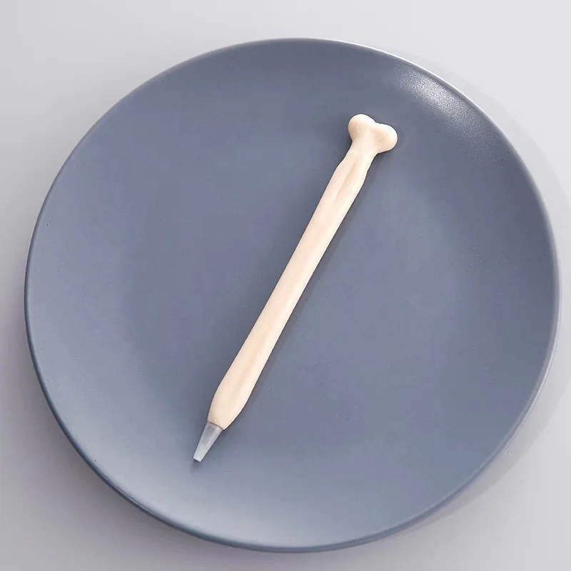 Bone Ball Pen Creative Personalized Blue Signature Pen New and Unique Stationery Supplies Funny Bone Pen