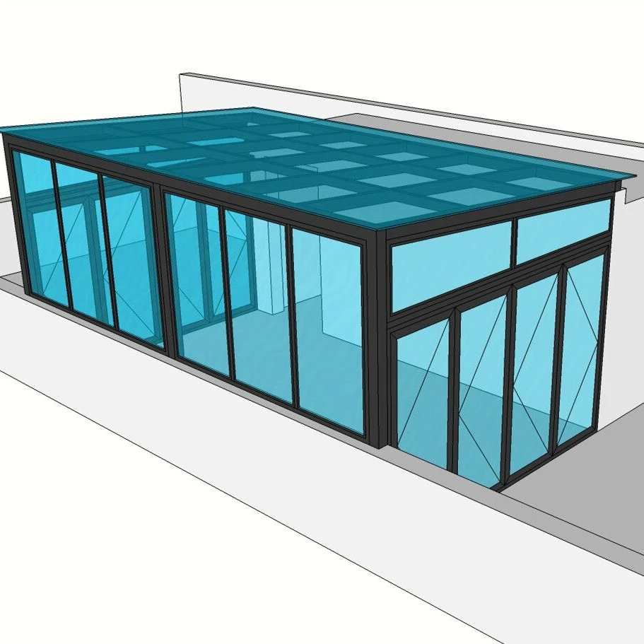 
aluminum extrusion Glass Sunrooms curtain wall sunroom conservatory 