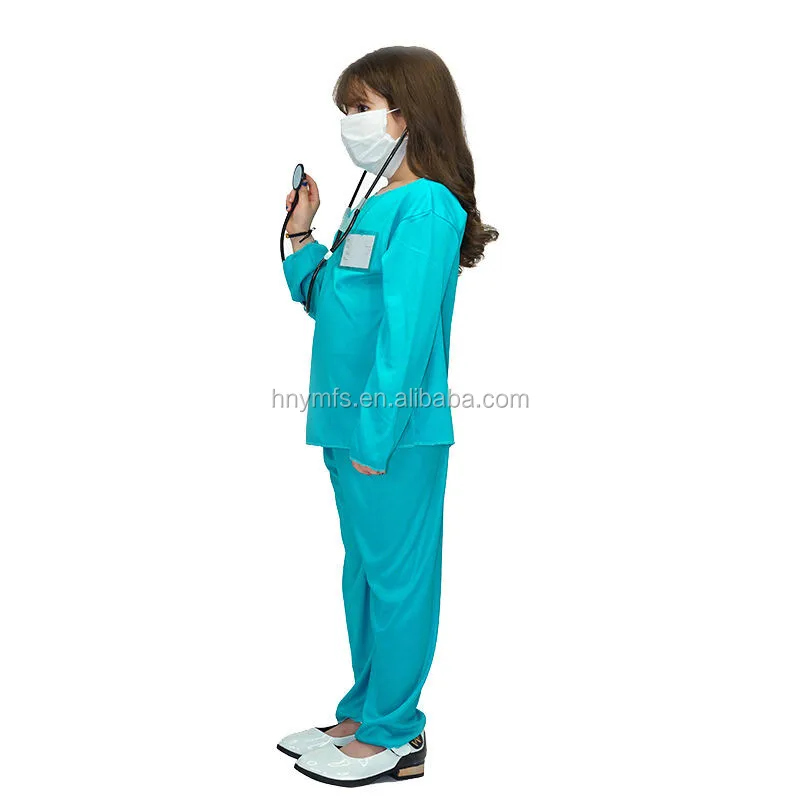 Kids Doctors Medical Costumes Scrubs Uniforms Fancy Costume Great For Halloween Scrub wholesale for children