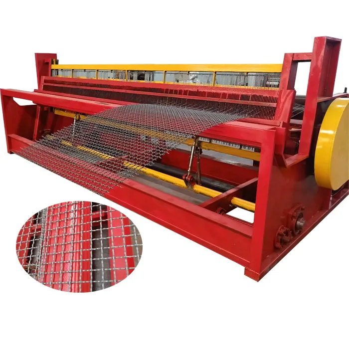 factory price hydraulic crimped wire mesh weaving machine