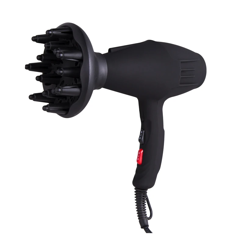 Professional Blow Dryer 1800W AC Motor Fast Drying with Diffuser Comb Nozzle Hair Dryer
