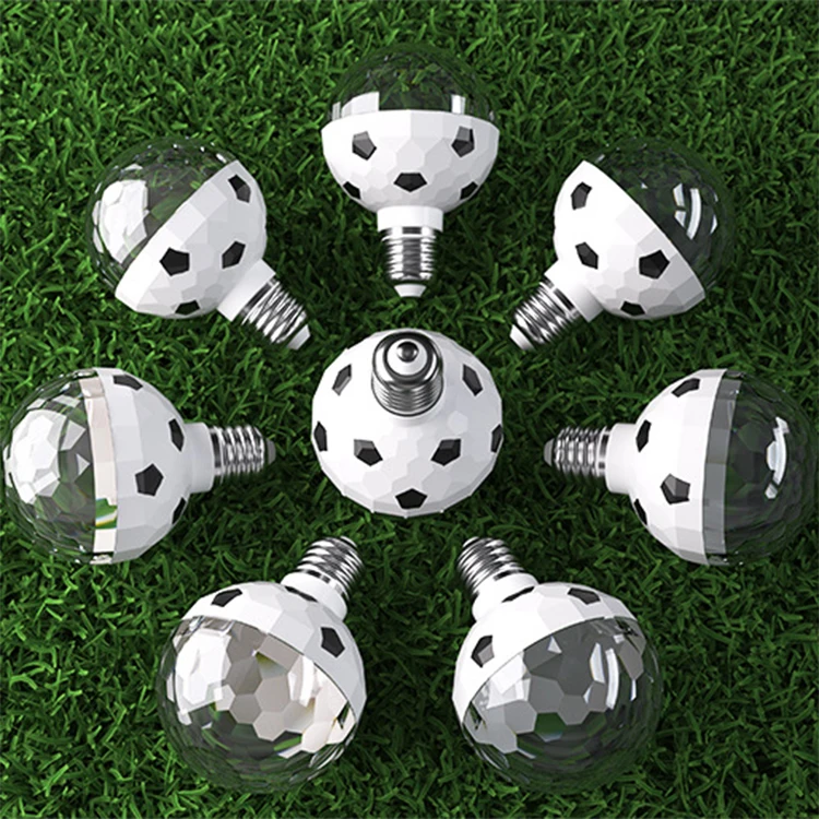 Newest 6W LED Disco Light Bulb E27 Rotating Strobe Bulbs RGB Color Crystal Stage Party Lights Disco Lamp Christmas lights