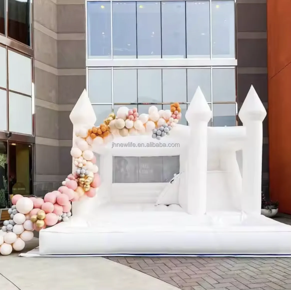 White Bouncer Jumper White Bouncy Castle Inflatable bubble tent slide White Bouncy Castle Commercial Party Rental