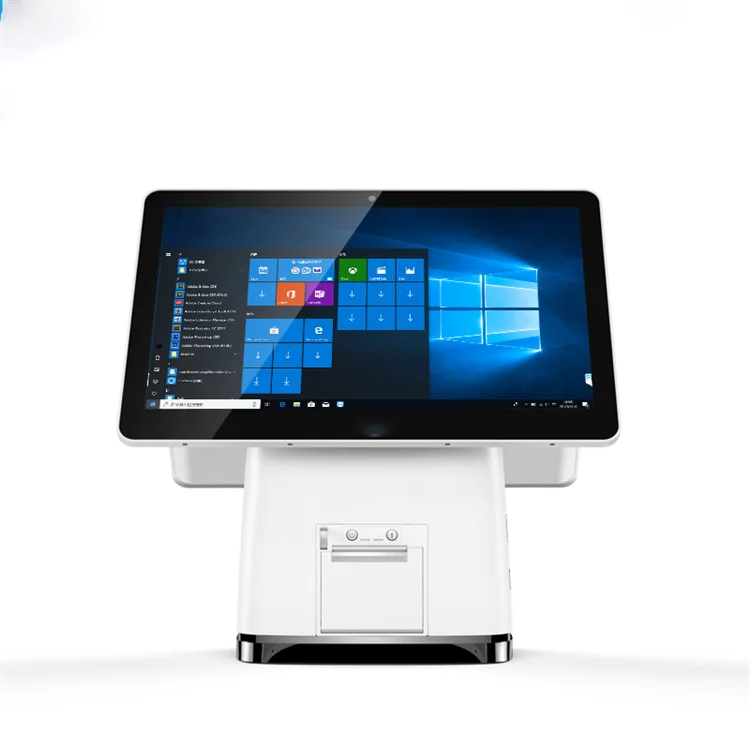 15.6 inch Android Windows nfc pos machine all in one pos terminal pos system supermarket  With thermal Printer QR Code Scanner