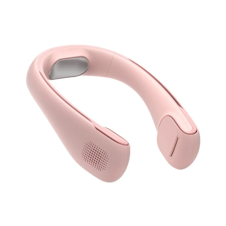 Top Selling  Ice Feel Rapid Refrigeration Rechargeable Battery Portable Bladeless Neck Fan Wearable Mobile Air Conditioner