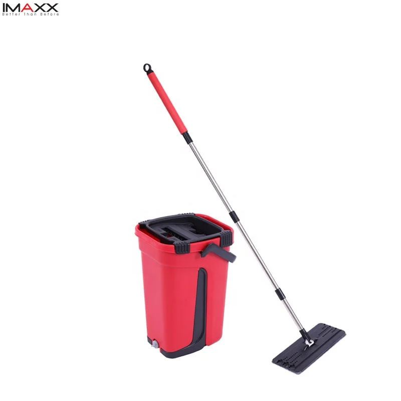 IMAXX Cleaning Mop New Cleaning Floor Products Hand Free Wash Microfiber Cleaning Flat Mop
