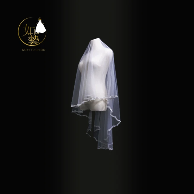 
Cute White Little Bridal Wedding Veil, Bachelorette Party Wedding Veil with Comb 