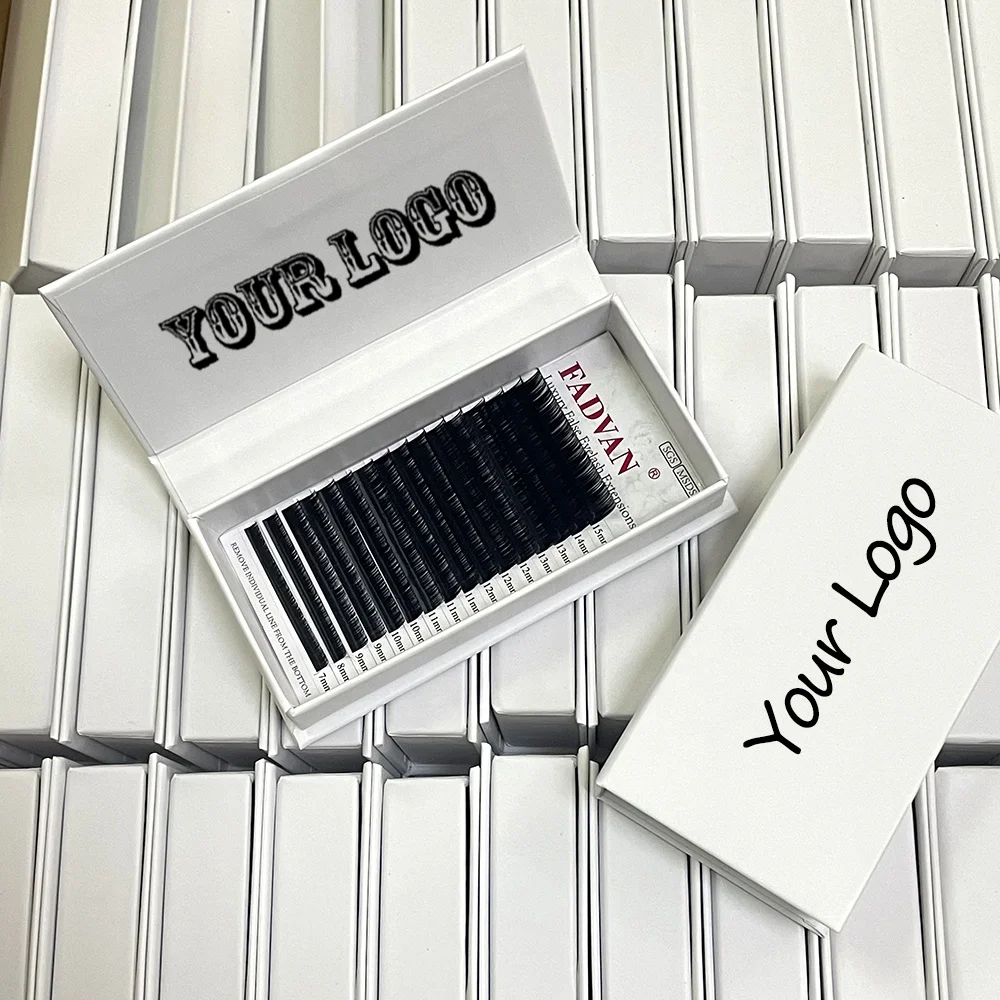 Wholesale Cashmere Full Lash Tray Supply Matte Black Silk Mega Russian Classic Luxury Volume Individual Eyelash Extension cils