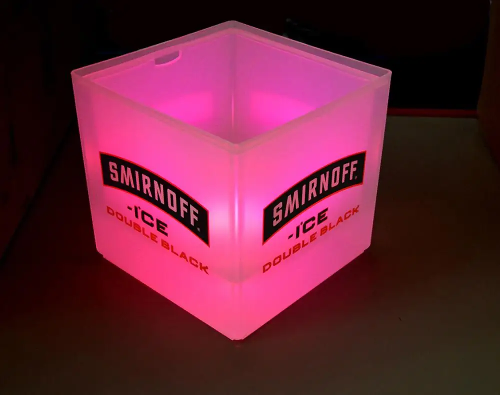 
 Прямая продажа с завода, светодиодная акриловая Панама для льда в форме Куба  