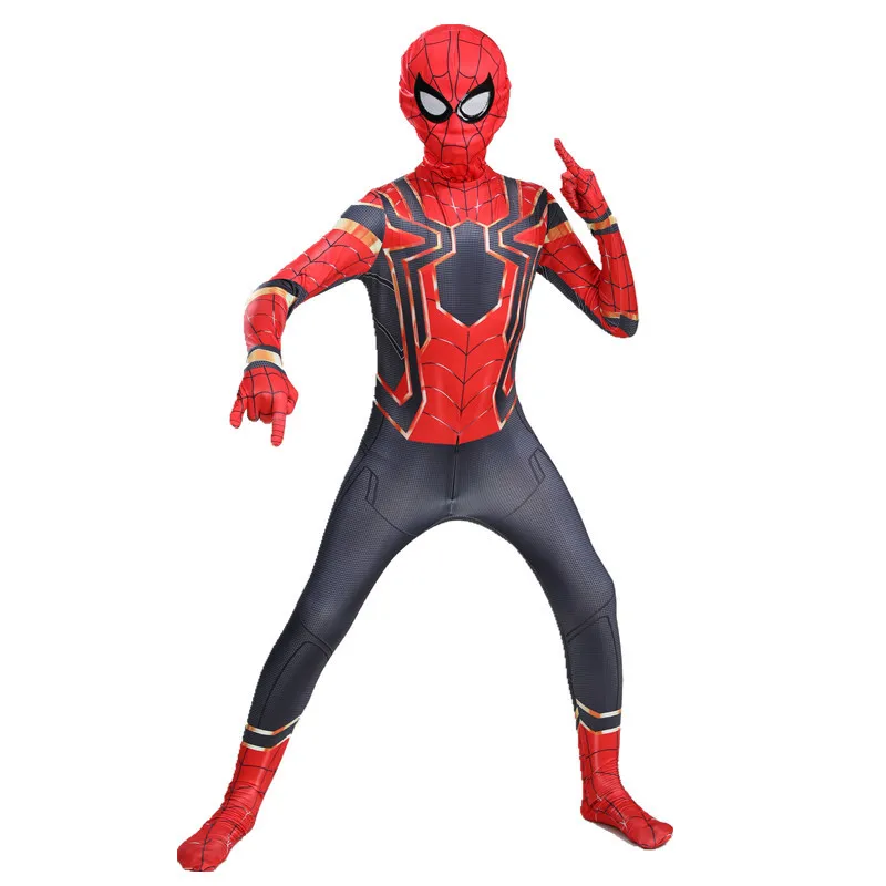 Movie Game Costume Parent-children Parallel Universe Black Spider Jumpsuit Adult Anime Cosplay Spiderman Halloween Costume