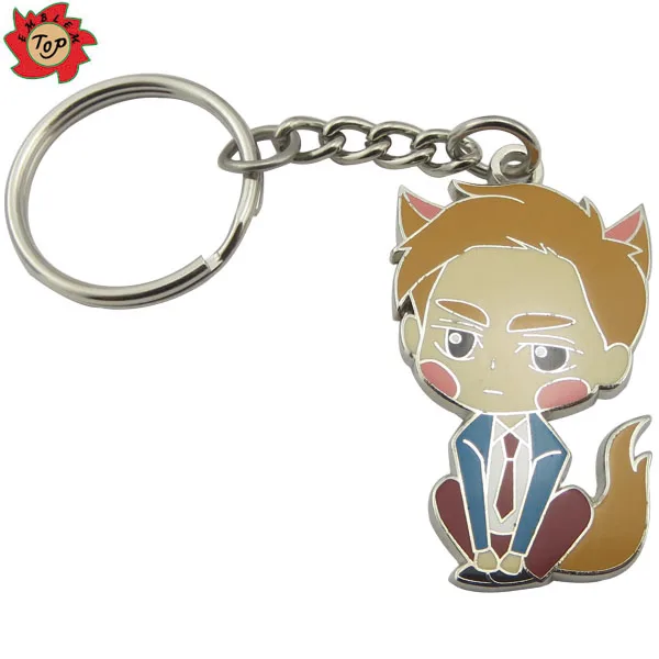 high quality soft/hard enamel key holder key chain custom 3d metal fashion keychain for wholesale anime swords keychain