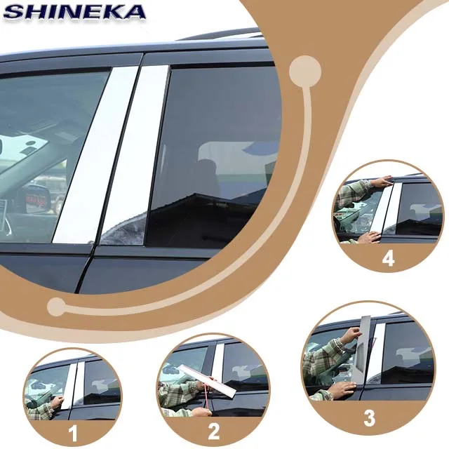 Factory Outlet Stainless Steel Chrome Door Window Pillar Posts Panel Cover For Dodge Durango 2011+