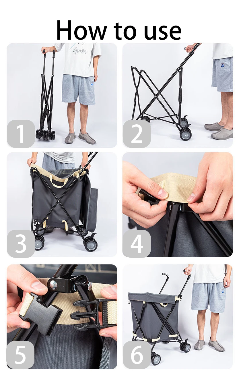 foldable beach cart