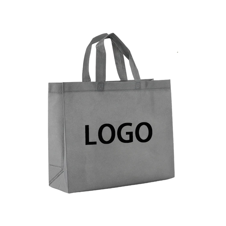Customized reusable tote shopping bag recycled eco non woven bag with logo