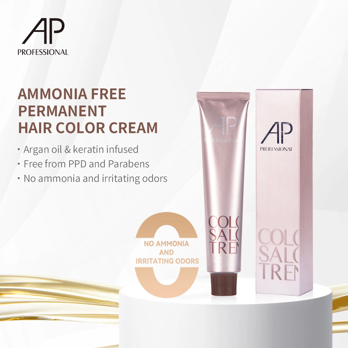 AP Private Label Salon Wholesale Professional and Permanent Ammonia Free PPD Hair Dye