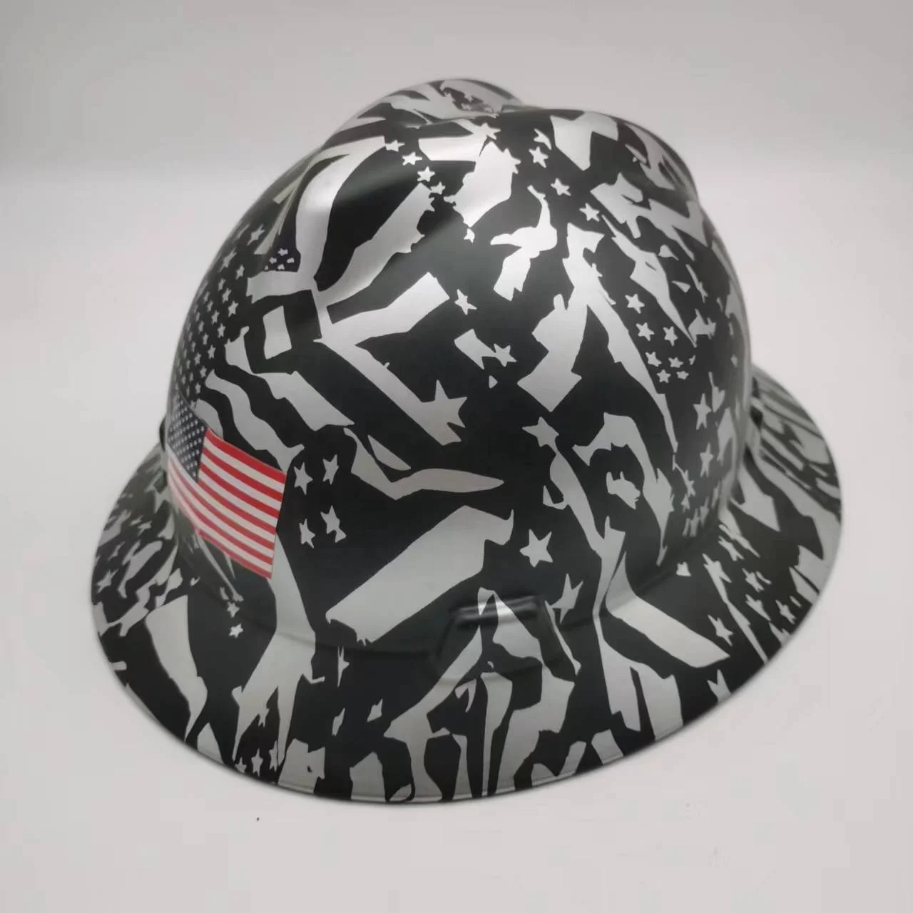 miner safety helmet construction PE material hard hats for miner mining safety helmet lamp full brim hat