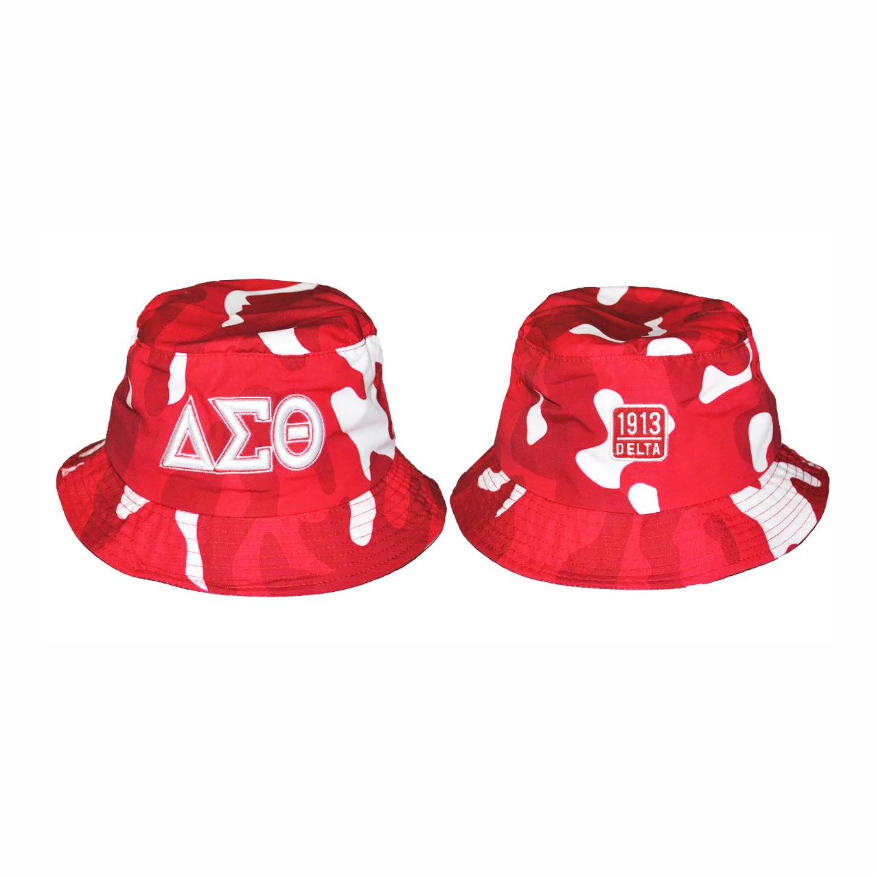 All Groups High Quality Sorority Bucket Greek Fisherman Hat Greek Fisherman Hat / Red Camo Bucket Hat Baseball Embroidered