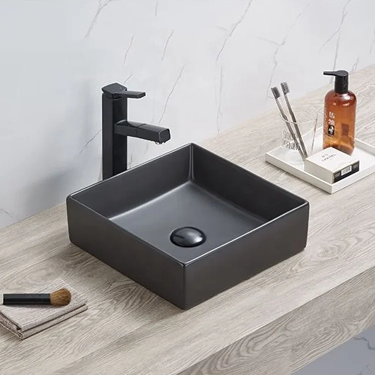 Best Quality Specification Guangzhou Matte Green Color Ceramic Art Wash Basin