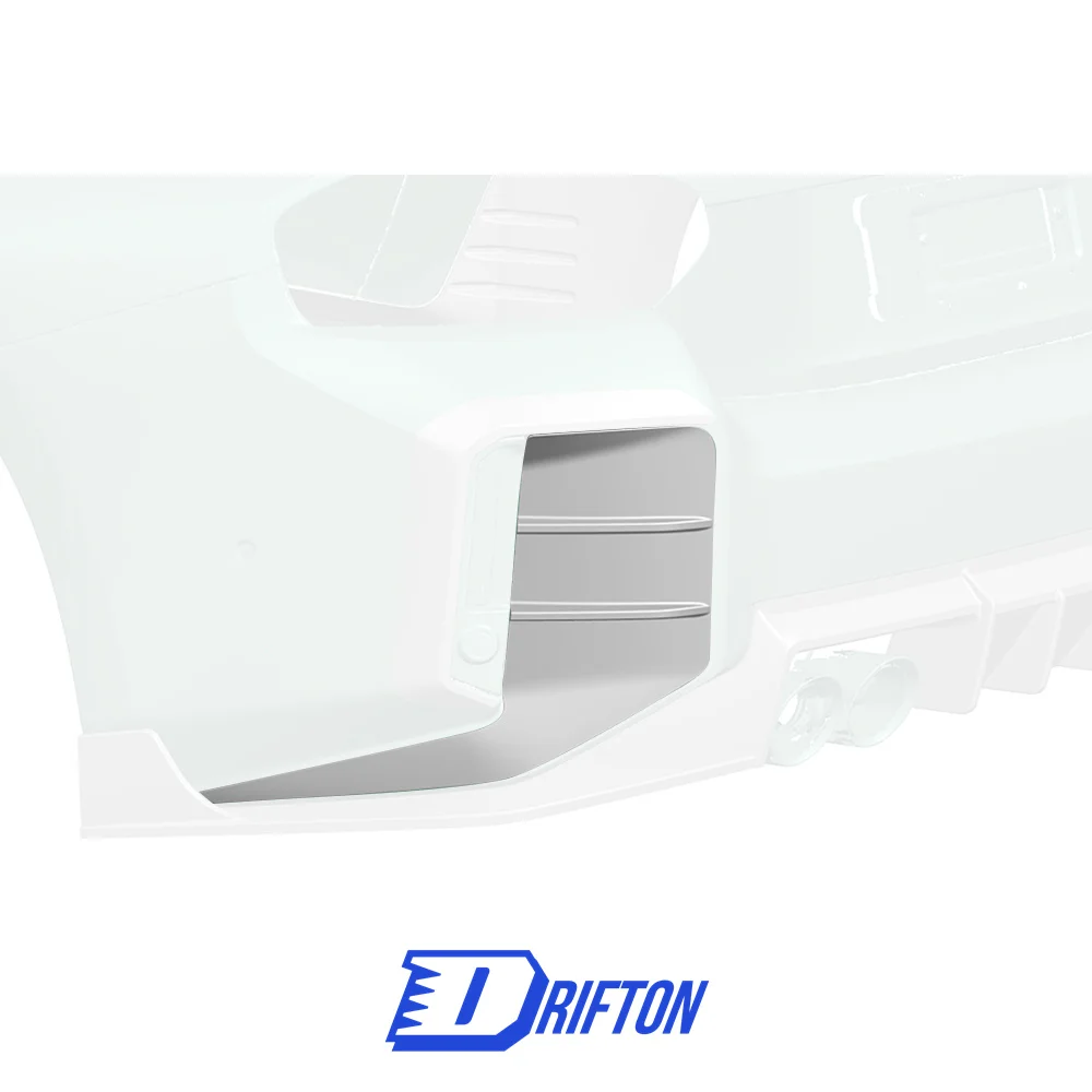 PT Style Dry Carbon Fiber Rear Bumper Trims For BMW M2 G87