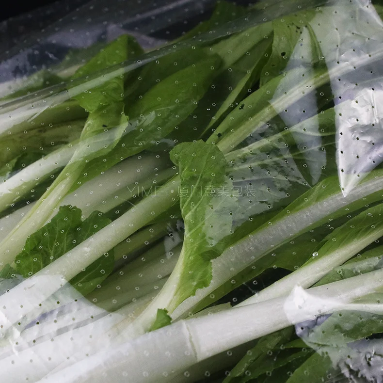 Eco fruit and vegetable micro bag fresh vegetable micro perforated bag