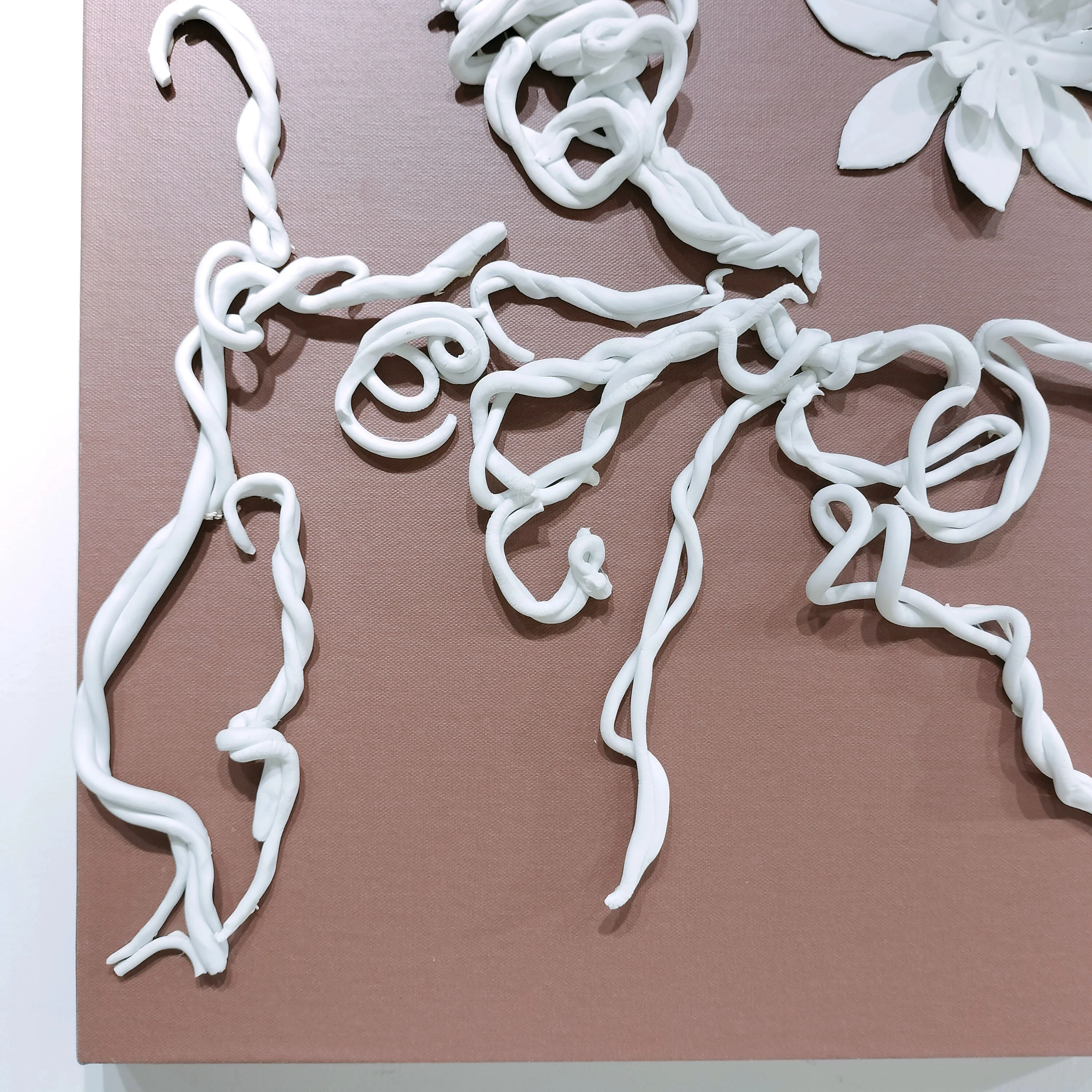 3D Flower Handmade Wall Hanging Crafts Art Home Hotel Wedding Ceramic Wall Decoration