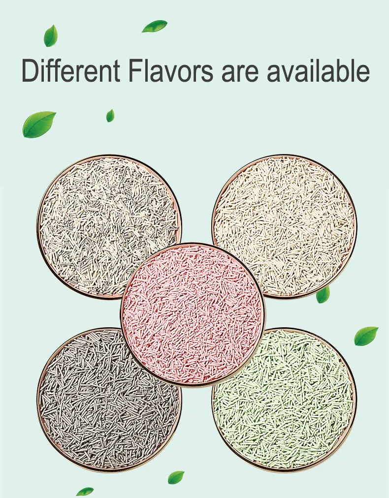 Wholesale Low Price Custom Ultra Absorbent Dust Free strip shape Litter 2kg 5kg 10kg Bentonite Tofu Cat Litter Sand