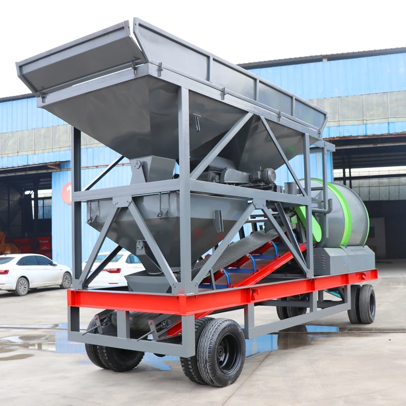 CMobile Electric Asphalt & Concrete Batching Plant New Condition Construction Manufacturing Industries Core PLC Motor Components