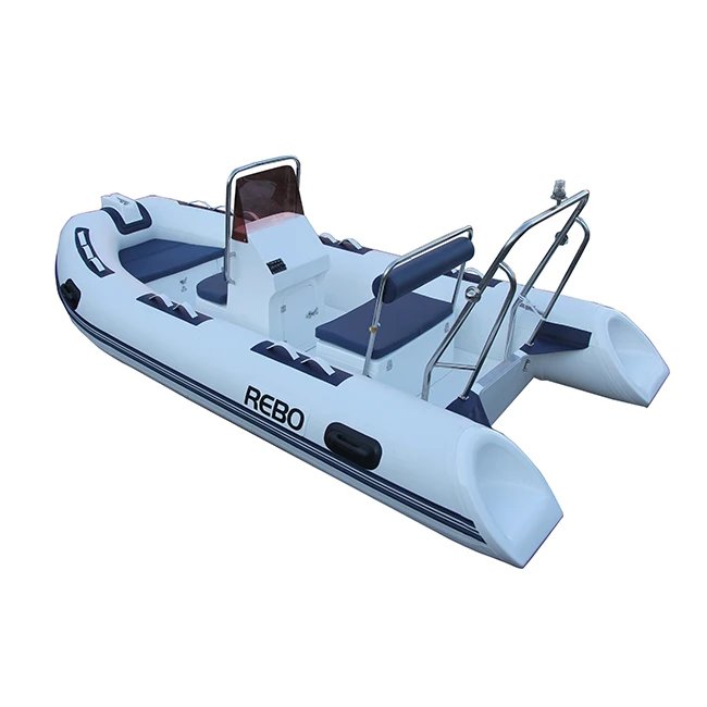 Глубокая V-образная Стекловолоконная надувная лодка RIB390 орка/гипалон/ПВХ жесткая для