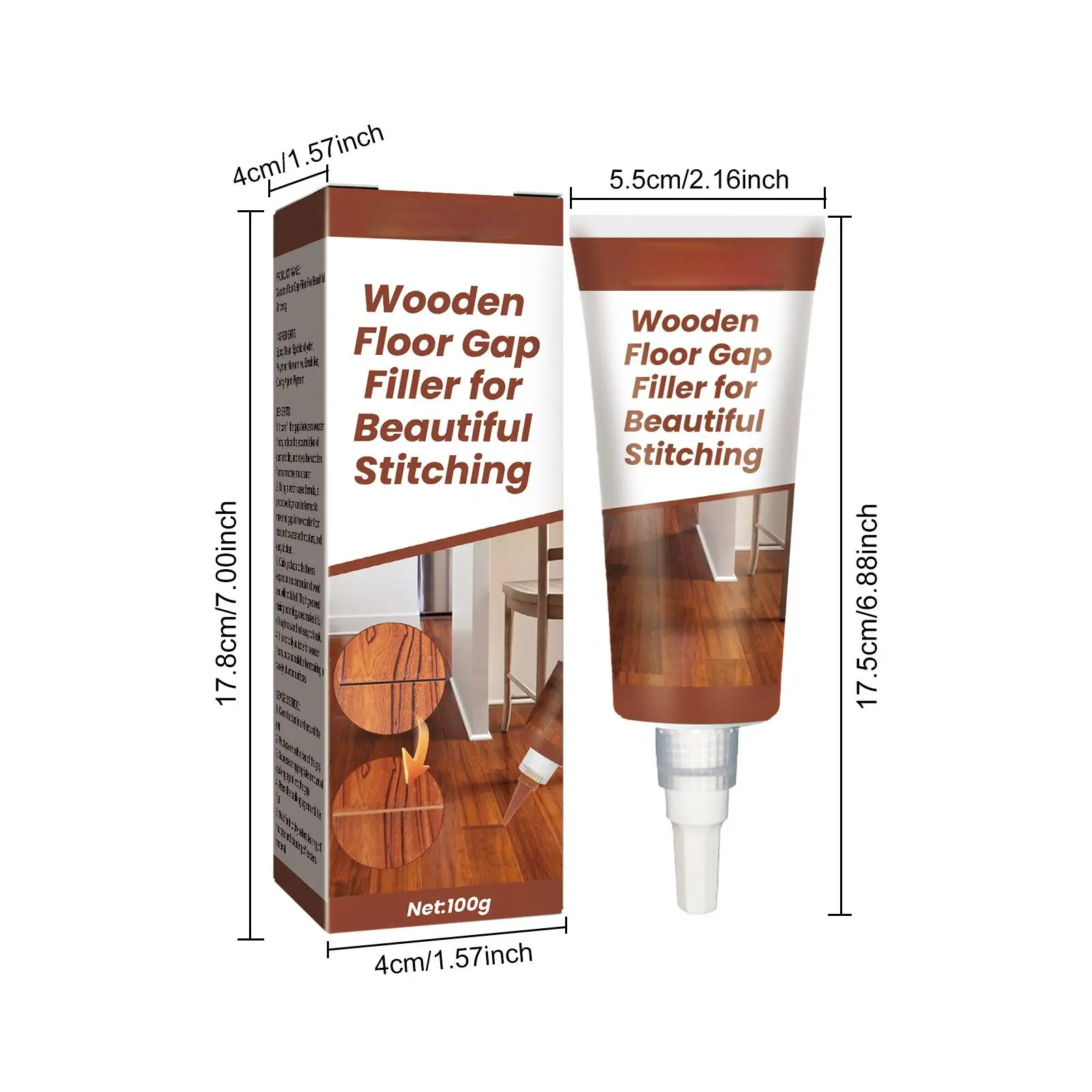 Wood Furniture Repair Cream Paste Paint Pen Kit Fast Vinyl Touch-Up for Floor Dent Gap Damage Scratch Fix Removal Remover Polish