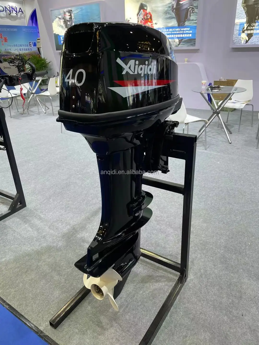 AIQIDI 40hp 2 stroke outboard motor with electric start,tiller control popular boat motor Outboard Marine Motor