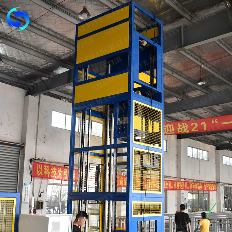 Continuous Transport High Efficiency Cargo Lift Conveyor Manufacturer Finish Product Conveyor
