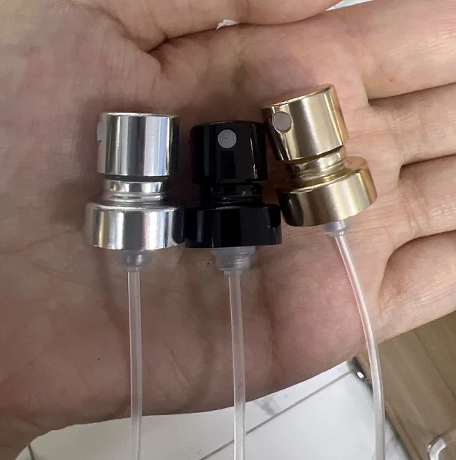 Лидер продаж алюминиевый обжимной распылитель для духов серебристого золотистого черного цветов 15 мм 18 20 насос создания тумана