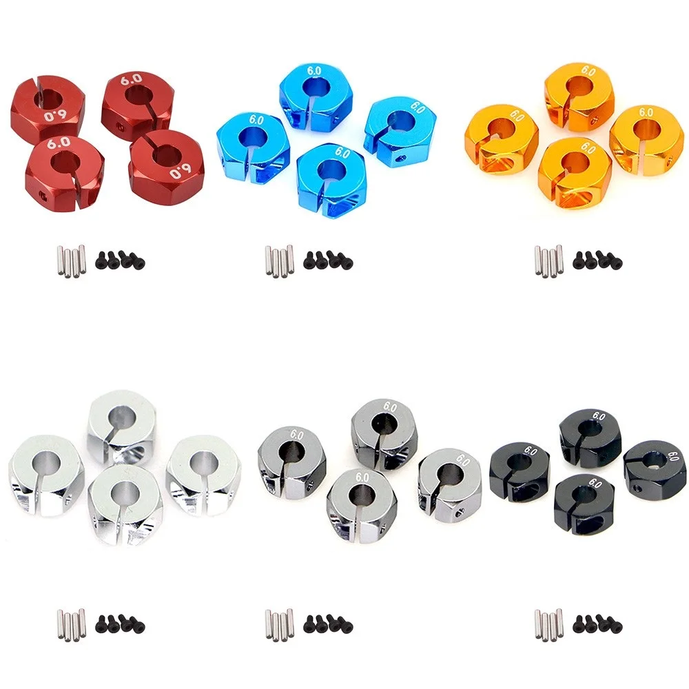 Adaptador de cubo hexagonal de rueda Universal de 12mm para HSP Sakura 1/10 escala RC deportes coche todoterreno coche bigfoot 5