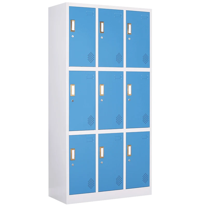 Metal Locker Locker Cabinet Metal 9 Door Cabinet Office Cabinet Wholesale Prices