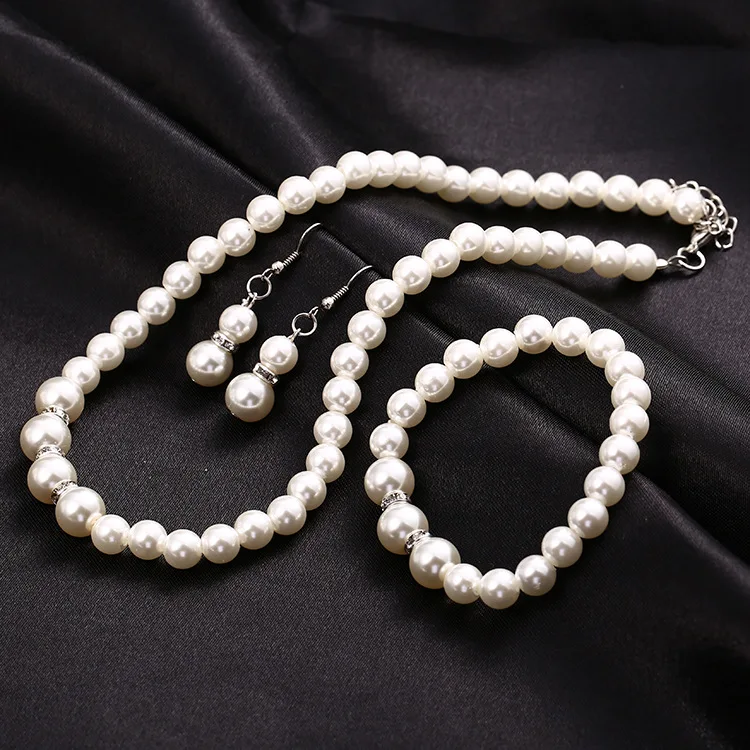 Классический Шамбала алмазный круг жемчужный браслет колье серьги ювелирные наборы для женщин помолвки свадьбы вечеринки ювелирное