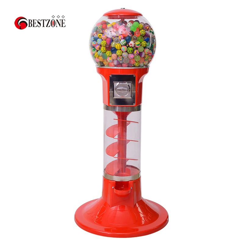 coin operated mechanical Candy Gumball Toy Bubble Bouncy Ball vending Machine