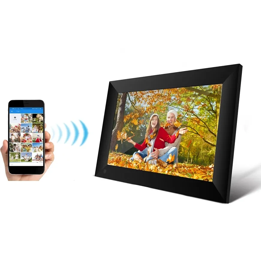 Android Wifi 10 1 дюймов цифровая фоторамка видео