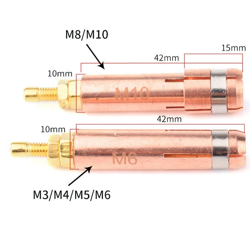 High Quality Copper Stud Welding Collets beryllium copper For Stud Welding Torch Stud welding chuck