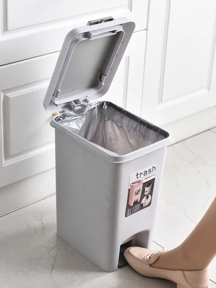 Tarro Contenedor Cubo tachos Botes De Basura Bano Pequeno Nordic Ванная Кухня пластмассовый контейнер для мусора корзина мусорный бак с крышкой