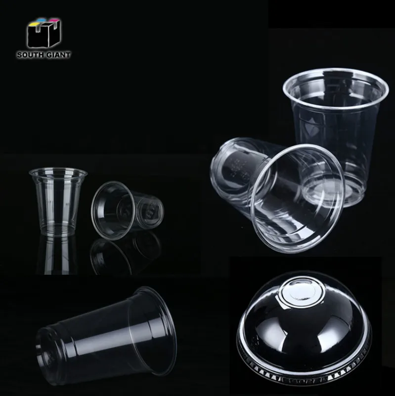Custom Logo Accept Disposal Transparent 12 16 20 24 32 oz Clear PLA PET Plastic Cup